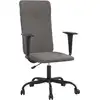 Image de vidaXL Chaise de bureau Réglable en hauteur Tissu gris foncé