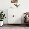Image de vidaXL Sideboard blanc brillant 69,5x34x90 cm Bois composite