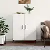 Image de vidaXL Sideboard Blanc 69,5x34x90 cm Bois composite