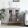 Image de vidaXL Sideboard Gris Sonoma 69,5x34x90 cm Matériau dérivé du bois