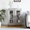 Image de vidaXL Sideboard Gris Sonoma 69,5x34x90 cm Matériau dérivé du bois