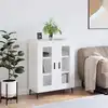 Image de vidaXL Sideboard Blanc 69,5x34x90 cm Bois composite