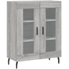 Image de vidaXL Sideboard Gris Sonoma 69,5x34x90 cm Matériau dérivé du bois