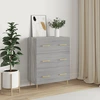 Image de vidaXL Sideboard Gris Sonoma 69,5x34x90 cm Matériau dérivé du bois