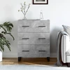 Image de vidaXL Sideboard gris béton 69,5x34x90 cm Bois composite