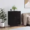 Image de vidaXL Sideboard Noir 69,5x34x90 cm Bois composite
