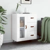 Image de vidaXL Sideboard blanc brillant 69,5x34x90 cm Bois composite