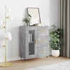 Image de vidaXL Sideboard gris béton 69,5x34x90 cm Bois composite