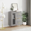 Image de vidaXL Sideboard Gris Sonoma 69,5x34x90 cm Matériau dérivé du bois