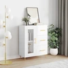 Image de vidaXL Sideboard blanc brillant 69,5x34x90 cm Bois composite