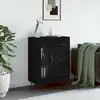 Image de vidaXL Sideboard Noir 69,5x34x90 cm Bois composite