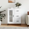 Image de vidaXL Sideboard blanc brillant 69,5x34x90 cm Bois composite