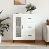 Image de vidaXL Sideboard Blanc 69,5x34x90 cm Bois composite