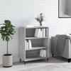 Image de vidaXL Armoire à étagères Gris Sonoma 69,5x32,5x90 cm Bois composite