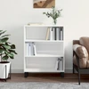 Image de vidaXL Armoire à étagères blanc brillant 69,5x32,5x90 cm Bois composite
