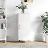 Image de vidaXL Sideboard blanc brillant 34,5x34x90 cm Matériau dérivé du bois