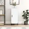 Image de vidaXL Sideboard Blanc 34,5x34x90 cm Bois composite
