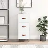Image de vidaXL Sideboard Blanc 34,5x34x90 cm Bois composite