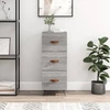 Image de vidaXL Sideboard Gris Sonoma 34,5x34x90 cm Matériau dérivé du bois