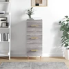 Image de vidaXL Sideboard Gris Sonoma 34,5x34x90 cm Matériau dérivé du bois