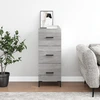 Image de vidaXL Sideboard Gris Sonoma 34,5x34x90 cm Matériau dérivé du bois