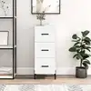 Image de vidaXL Sideboard Blanc 34,5x34x90 cm Bois composite