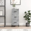 Image de vidaXL Sideboard gris béton 34,5x34x90 cm Bois composite