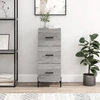 Image de vidaXL Sideboard Gris Sonoma 34,5x34x90 cm Matériau dérivé du bois