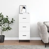 Image de vidaXL Sideboard Blanc 34,5x34x90 cm Bois composite