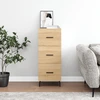 Image de vidaXL Sideboard Chêne Sonoma 34,5x34x90 cm Matériau dérivé du bois