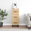 Image de vidaXL Sideboard Chêne Sonoma 34,5x34x90 cm Matériau dérivé du bois
