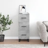 Image de vidaXL Sideboard gris béton 34,5x34x90 cm Bois composite