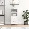 Image de vidaXL Sideboard Blanc 34,5x34x90 cm Bois composite