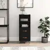Image de vidaXL Sideboard Noir 34,5x34x90 cm Bois composite