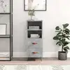 Image de vidaXL Sideboard gris béton 34,5x34x90 cm Bois composite
