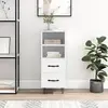 Image de vidaXL Sideboard Blanc 34,5x34x90 cm Bois composite