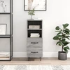 Image de vidaXL Sideboard Gris Sonoma 34,5x34x90 cm Matériau dérivé du bois