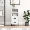 Image de vidaXL Sideboard Blanc 34,5x34x90 cm Bois composite