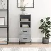 Image de vidaXL Sideboard gris béton 34,5x34x90 cm Bois composite