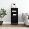 Image de vidaXL Sideboard Noir 34,5x34x90 cm Bois composite