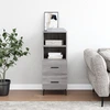 Image de vidaXL Sideboard Gris Sonoma 34,5x34x90 cm Matériau dérivé du bois