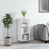 Image de vidaXL Sideboard blanc brillant 34,5x32,5x90 cm Matériau dérivé du bois