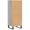 Image de vidaXL Sideboard Gris Sonoma 34,5x32,5x90 cm Matériau dérivé du bois
