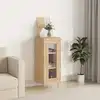 Image de vidaXL Sideboard Chêne Sonoma 34,5x34x90 cm Matériau dérivé du bois