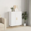 Image de vidaXL Sideboard Blanc 69,5x34x90 cm Bois composite