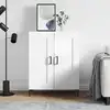 Image de vidaXL Sideboard blanc brillant 69,5x34x90 cm Bois composite