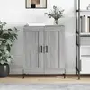 Image de vidaXL Sideboard Gris Sonoma 69,5x34x90 cm Matériau dérivé du bois
