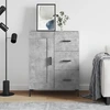 Image de vidaXL Sideboard gris béton 69,5x34x90 cm Bois composite