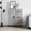 Image de vidaXL Sideboard Gris Sonoma 69,5x34x90 cm Matériau dérivé du bois