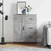 Image de vidaXL Sideboard gris béton 69,5x34x90 cm Bois composite